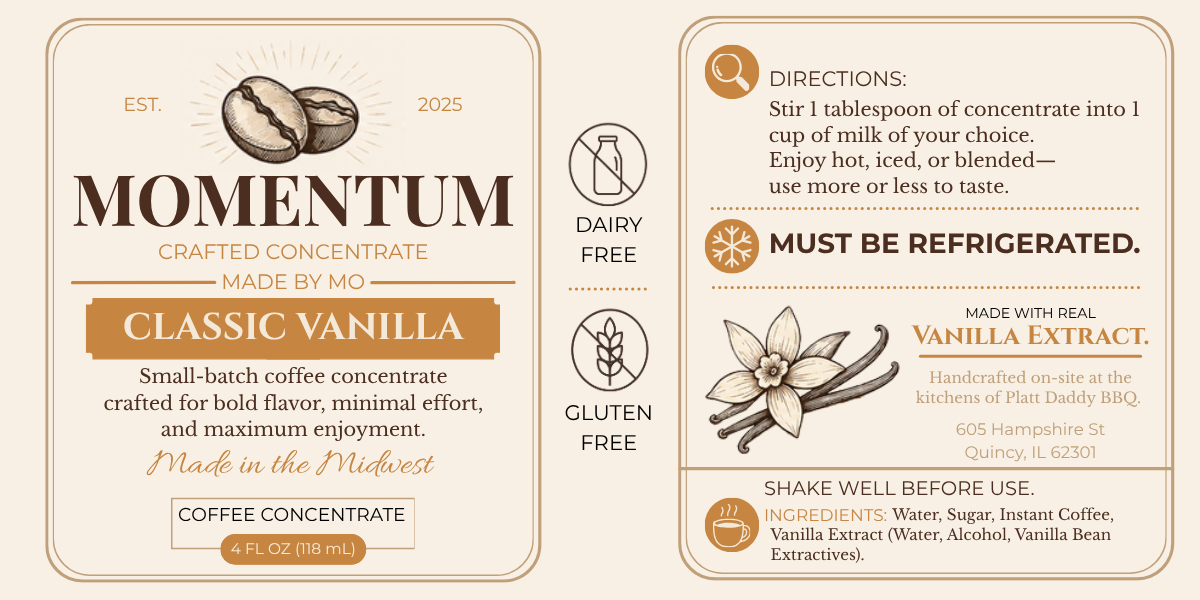 Vanilla Coffee Concentrate