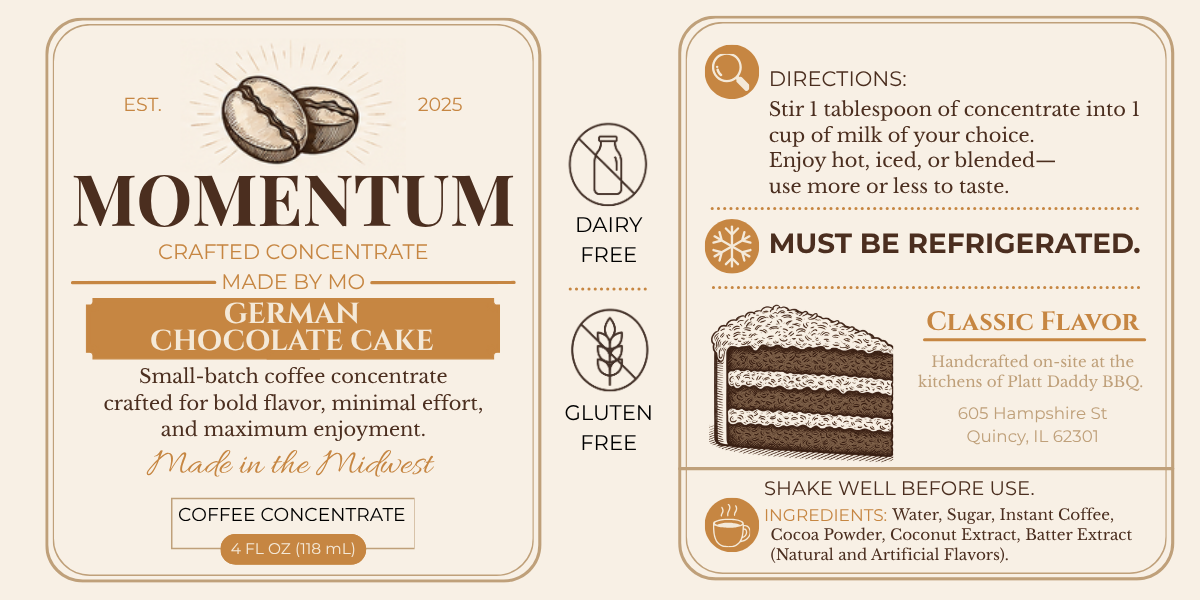 German Chocolate Cake Coffee Concentrate